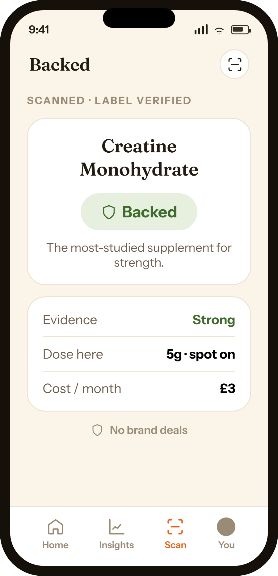 Backed app